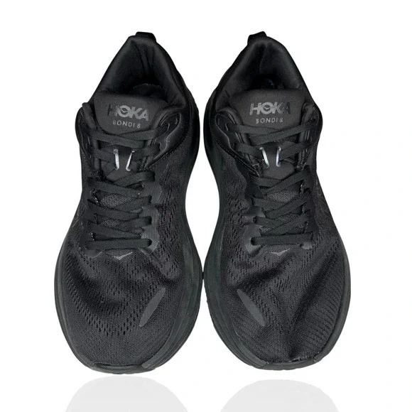 Hoka One One Bondi 8 Wide Shoes Mens‎ 10 D Black BBLC Cushion Comfort Running